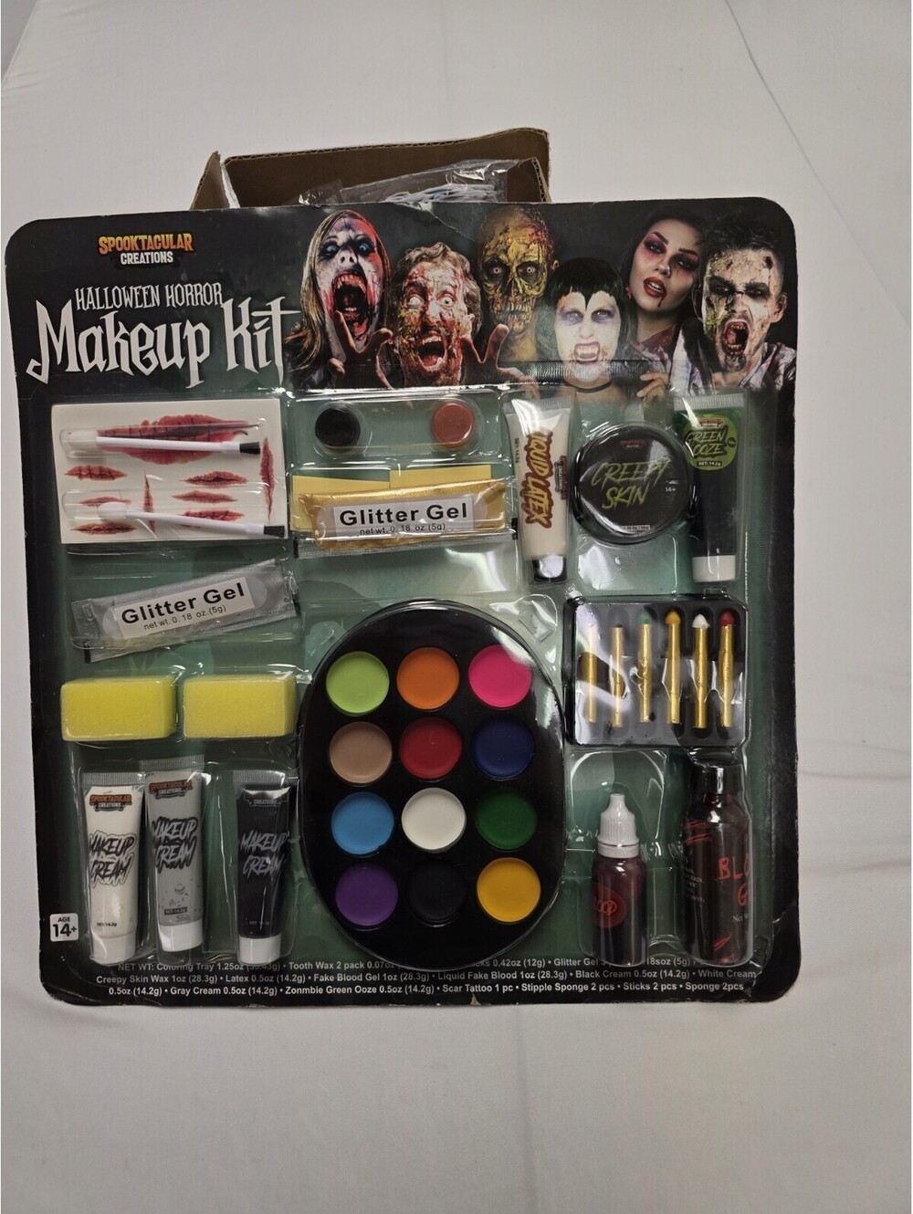 Spooktacular Creations Halloween Family Makeup Kit Face Paint Fake Blood NEW